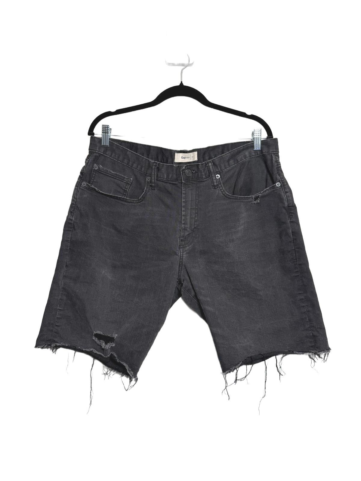 Gap Mens Black Denim Distressed Jean Shorts Size US 34 / EU 50 - 1 Thumbnail
