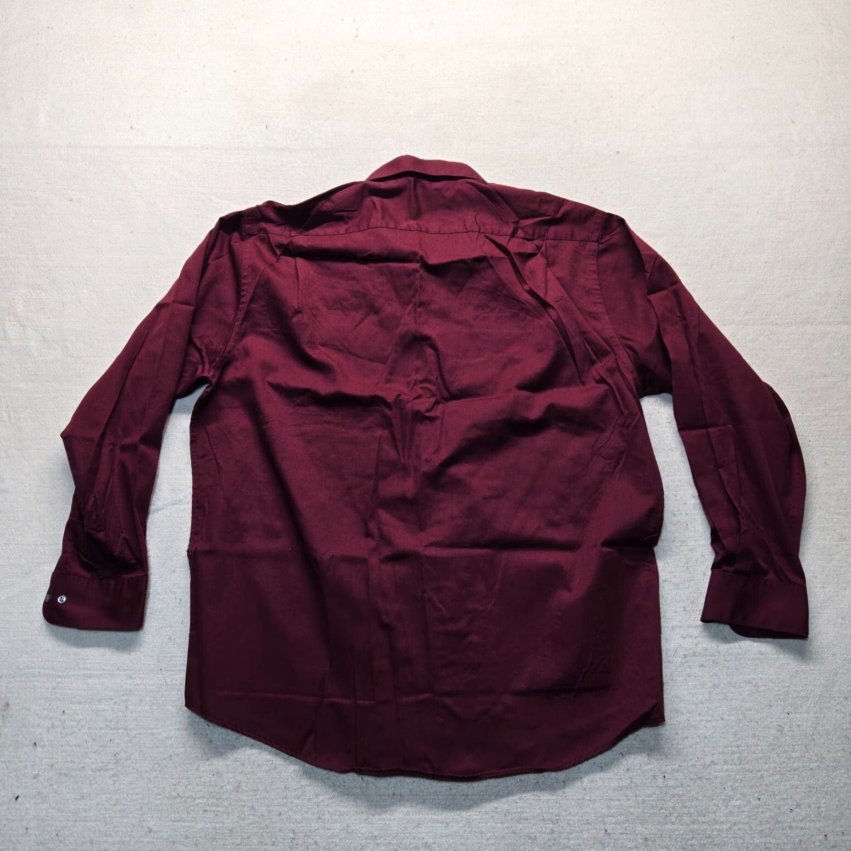 Bill Blass VINTAGE Bill Bass Signature Burgundy Red Long Sleeve Button Up Shirt Adult Mens Size 17 Size US XL / EU 56 / 4 - 7 Thumbnail