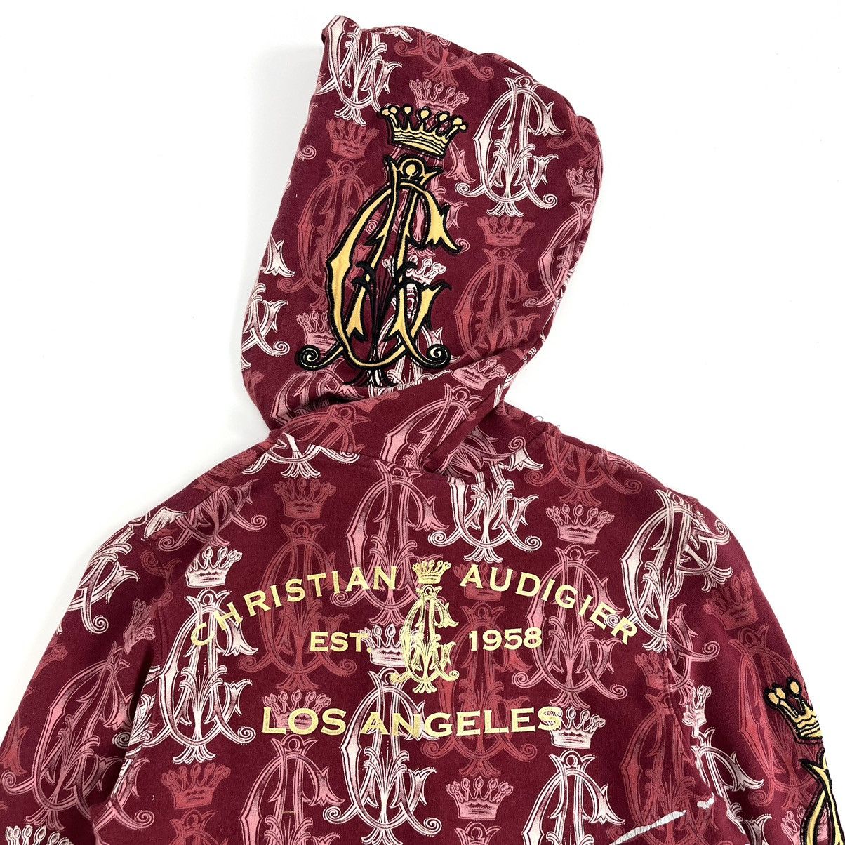 Christian Audigier × Ed Hardy × Vintage Christian Audigier Ed Hardy Full Print Women Zip Hoodie Size S / US 4 / IT 40 - 13 Thumbnail