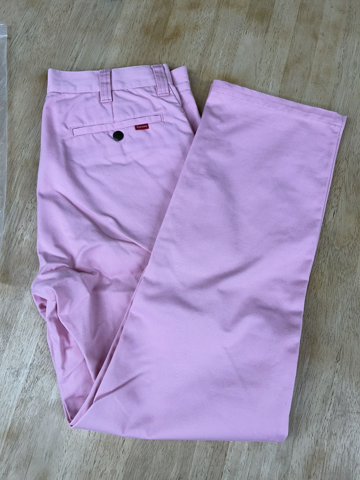 image of Supreme Work Pants Ss15 Light Pink Size 30, Men's