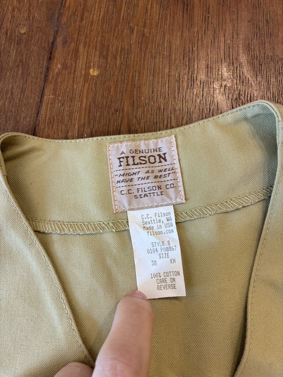 Filson Vintage Filson Cruiser tin cloth vest new with tags Size US L / EU 52-54 / 3 - 4 Thumbnail