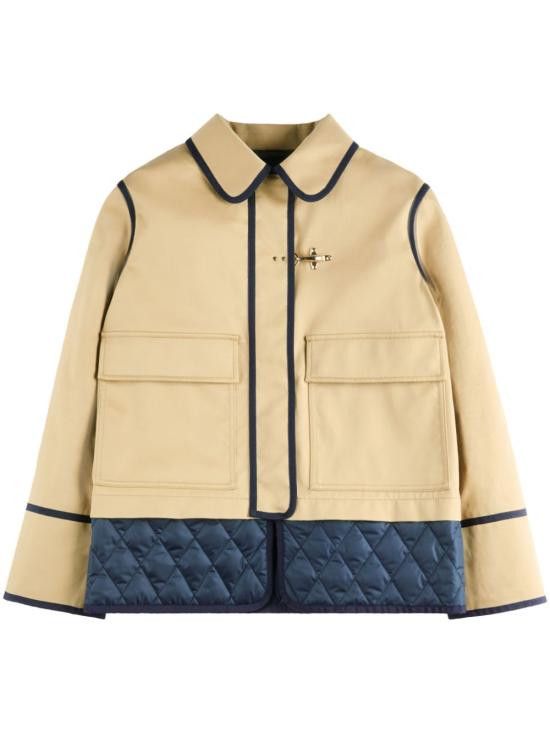 Fay FAY Women Jackets NAW1250315S WXZ0629 Beige Size M / US 6-8 / IT 42-44 - 1 Thumbnail