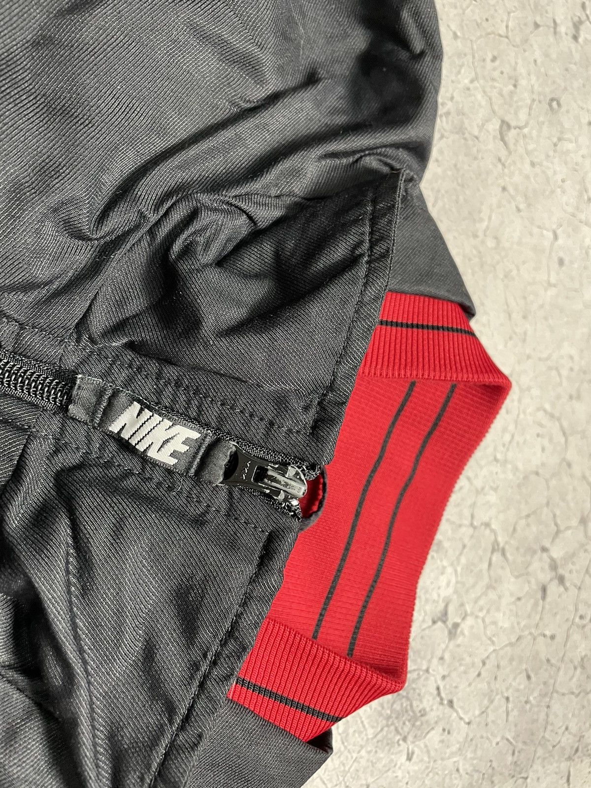 Nike × Vintage Vintage 90s Nike Jacket Big Swoosh Drill Y2K Rare Size US L / EU 52-54 / 3 - 7 Thumbnail