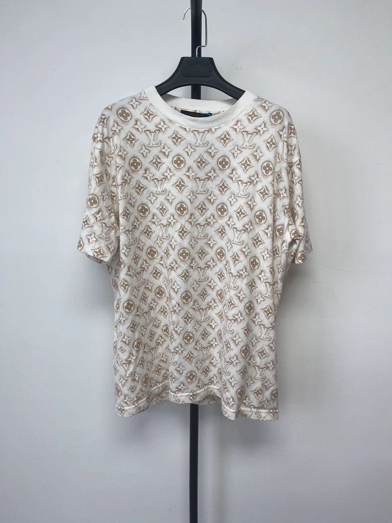 Louis Vuitton Louis Vuitton Monogram Logo Full Print Crew Neck Short Sle Size US L / EU 52-54 / 3 - 1 Thumbnail