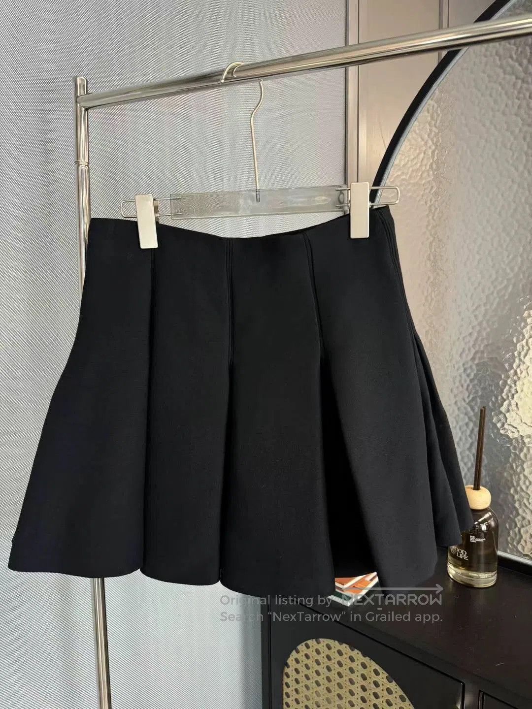 Dior dior black wool silk blend pleated skirt. Size US 34 / EU 50 - 2 Thumbnail