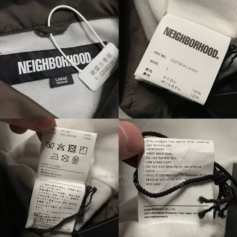 Neighborhood Neighborhood 22AW Thin Fleece Coach Jacket, Size L, New Size US L / EU 52-54 / 3 - 8 Thumbnail