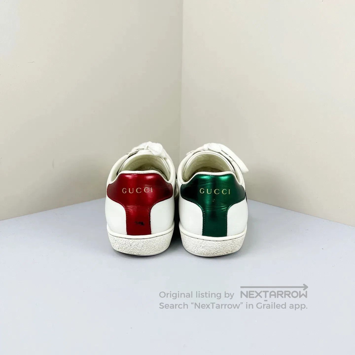 Gucci Gucci Double G Apple Embroidery White Sneakers. Size US 5.5 / IT 35.5 - 3 Thumbnail
