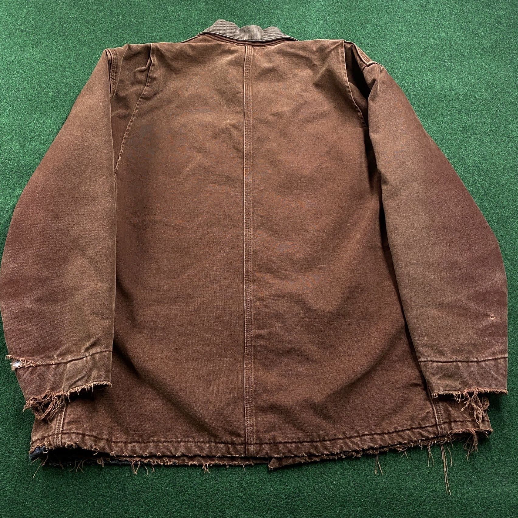 Carhartt VINTAGE Carhartt Chore Jacket Mens XL Clay 90S Faded Blanket Lined Coat C02 CLY Jacket Size US XL / EU 56 / 4 - 3 Thumbnail