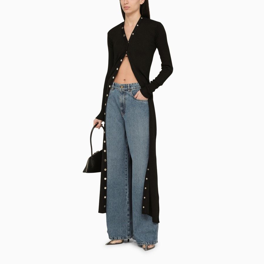 The Attico o1d2blof1024 Cardigan in Black Size XS / US 0-2 / IT 36-38 - 2 Thumbnail