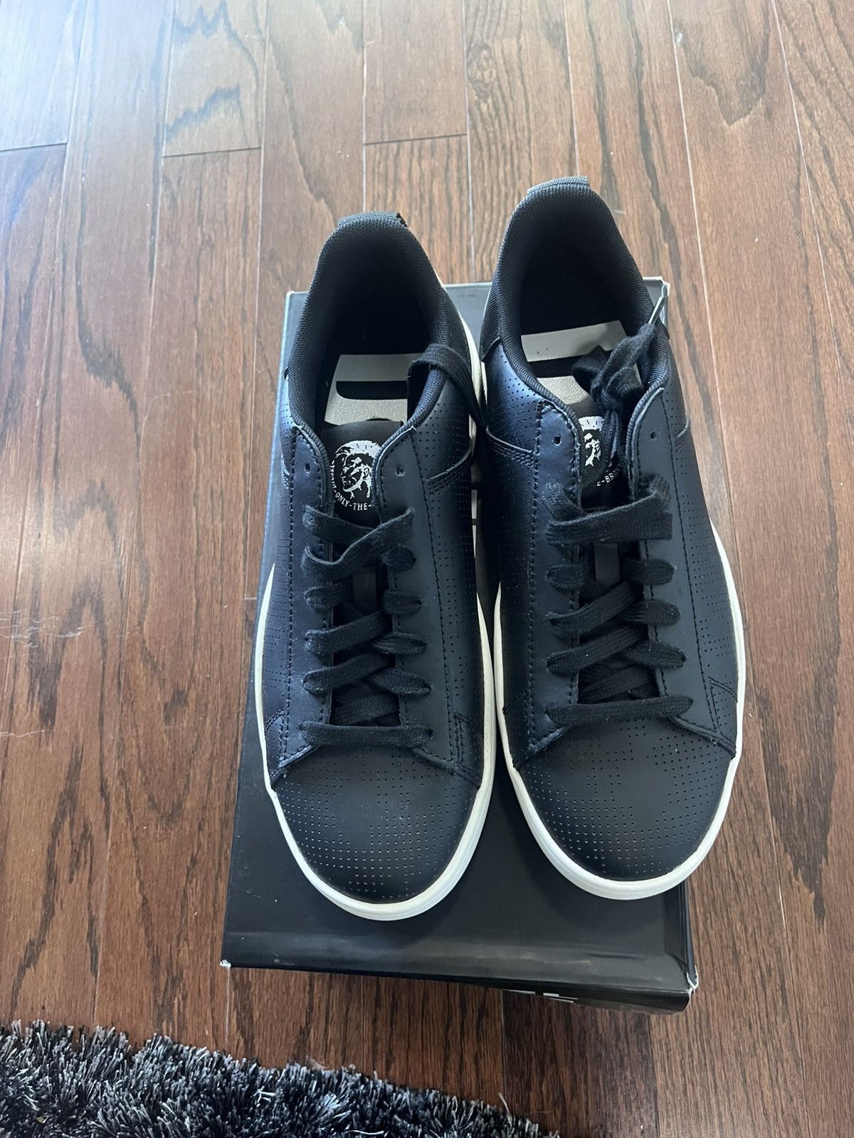 Diesel Diesel Men Black/White Low Top Sneaker S Clever Low Lace Size US 9 / EU 42 - 3 Thumbnail