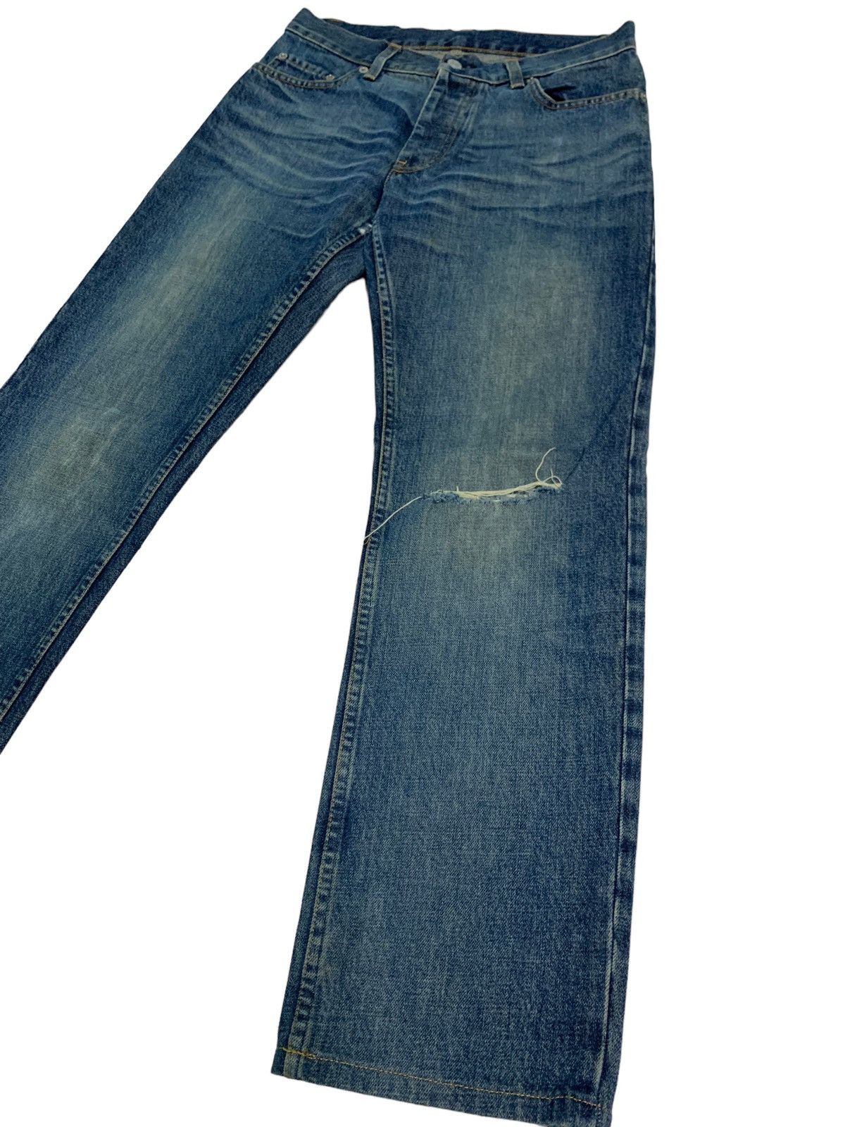 Helmut Lang 🔥Vintage Distressed Helmut Lang denim Jeans Size US 30 / EU 46 - 4 Thumbnail
