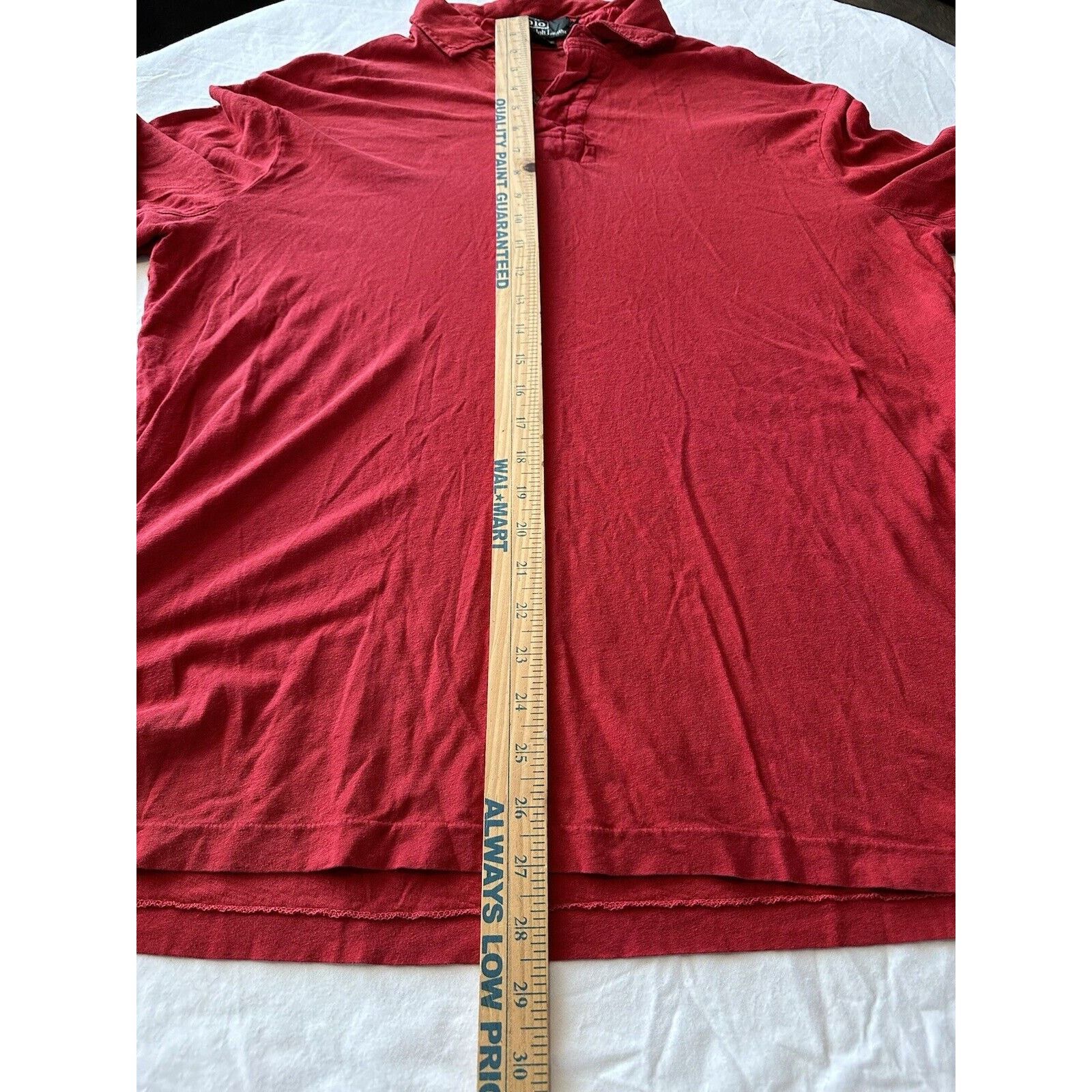 Polo Ralph Lauren Vintage POLO RALPH LAUREN Red Large Shirt Collard Pullover Size US L / EU 52-54 / 3 - 7 Thumbnail