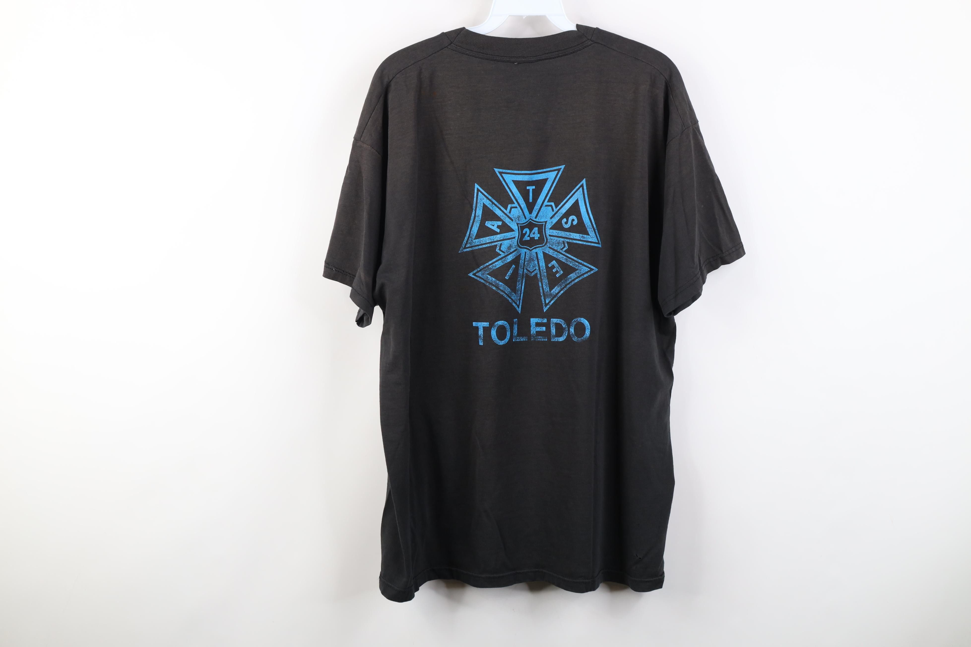 Vintage Vintage 90s Local 24 IATSE Stagehands Toledo T-Shirt USA Size US XL / EU 56 / 4 - 13 Thumbnail