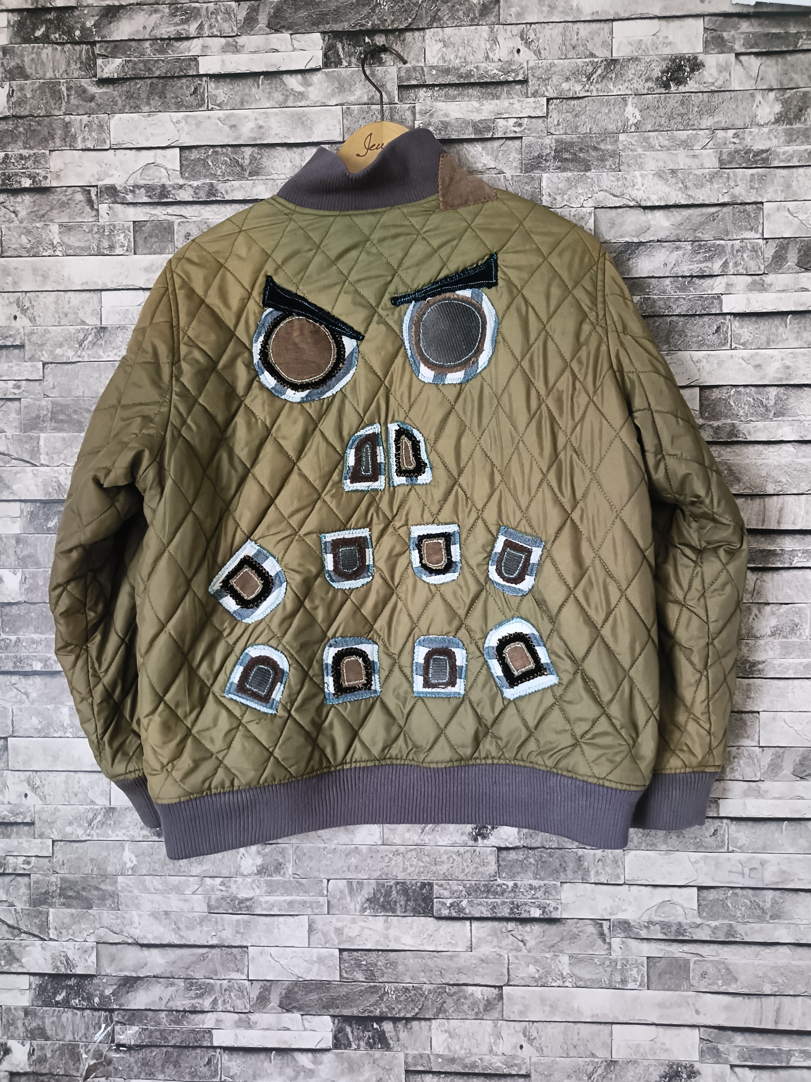 Handmade Vintage reworked patches quilted bomber jacket Size US M / EU 48-50 / 2 - 1 Thumbnail