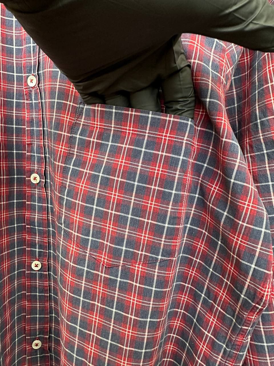 Sandro Sandro Paris Check Button-Down Button Shirt Slim Fit LS Size US XL / EU 56 / 4 - 10 Thumbnail