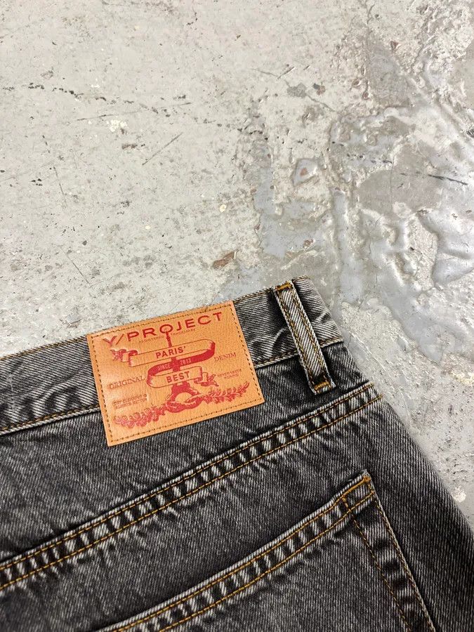 Y/Project SS2023 Y/Project Cow-Boy Brut Grey Astro Denim Jeans Size US 33 - 10 Thumbnail
