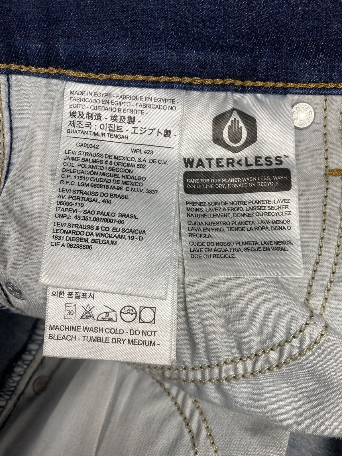 Designer × Levi's Levis 502 Premium San Francisco Dark Blue Denim Jeans Size 28" / US 6 / IT 42 - 10 Thumbnail