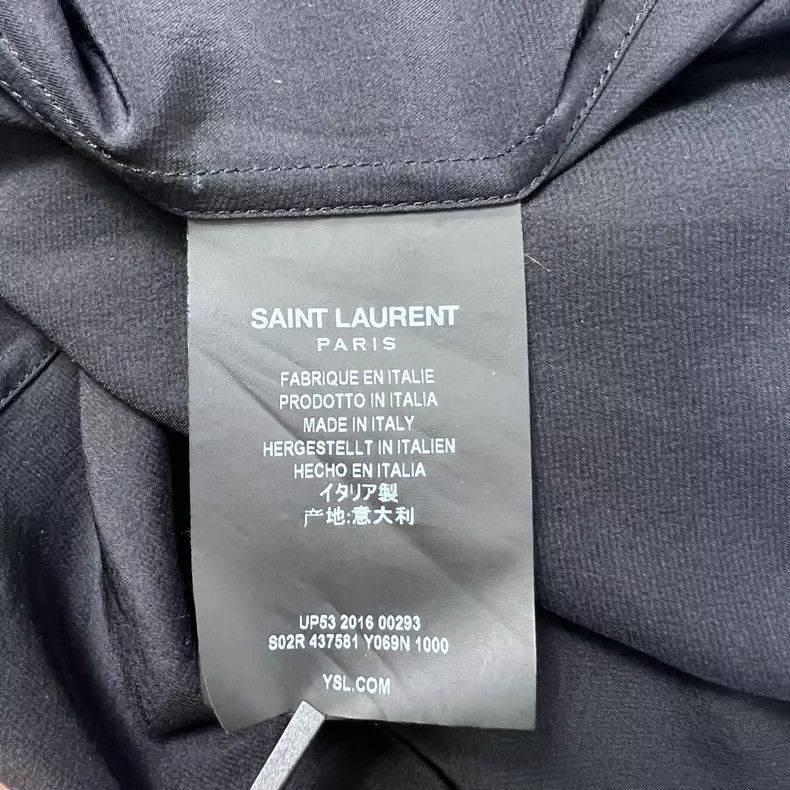 Saint Laurent Paris Saint Laurent size 37 16 FW mulberry silk Darth Vader shir Size US M / EU 48-50 / 2 - 4 Thumbnail