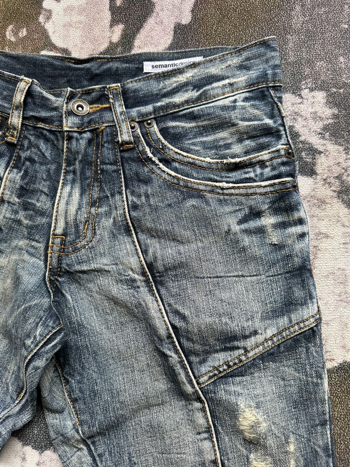 semanticdesign Early 00’s Semanticdesign mudmax paneled jeans Size US 30 / EU 46 - 6 Thumbnail