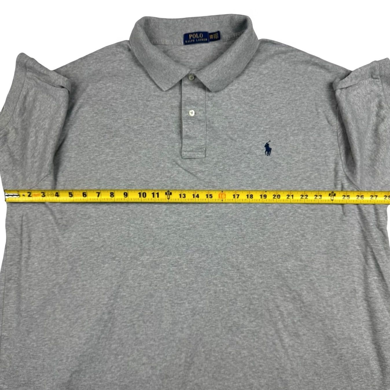Polo Ralph Lauren Polo Ralph Lauren Polo Shirt S/S 100% Cotton Gray BIG 3XB Mens Shirt Polo Size US XXL / EU 58 / 5 - 5 Thumbnail