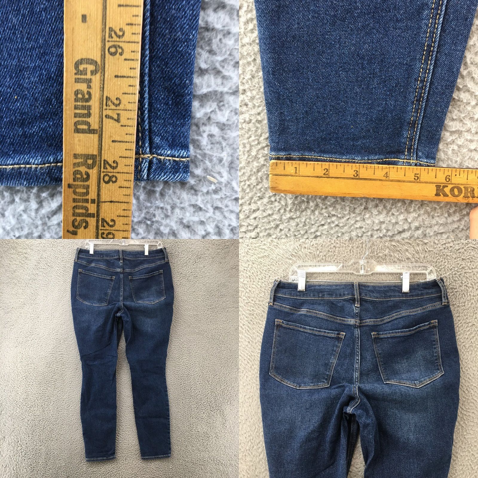 Old Navy Old Navy Jeans Womens 12 Blue Denim High Rise Rockstar Super Skinny Jeans Mens? Size 34" / US 12 / IT 48 - 8 Thumbnail