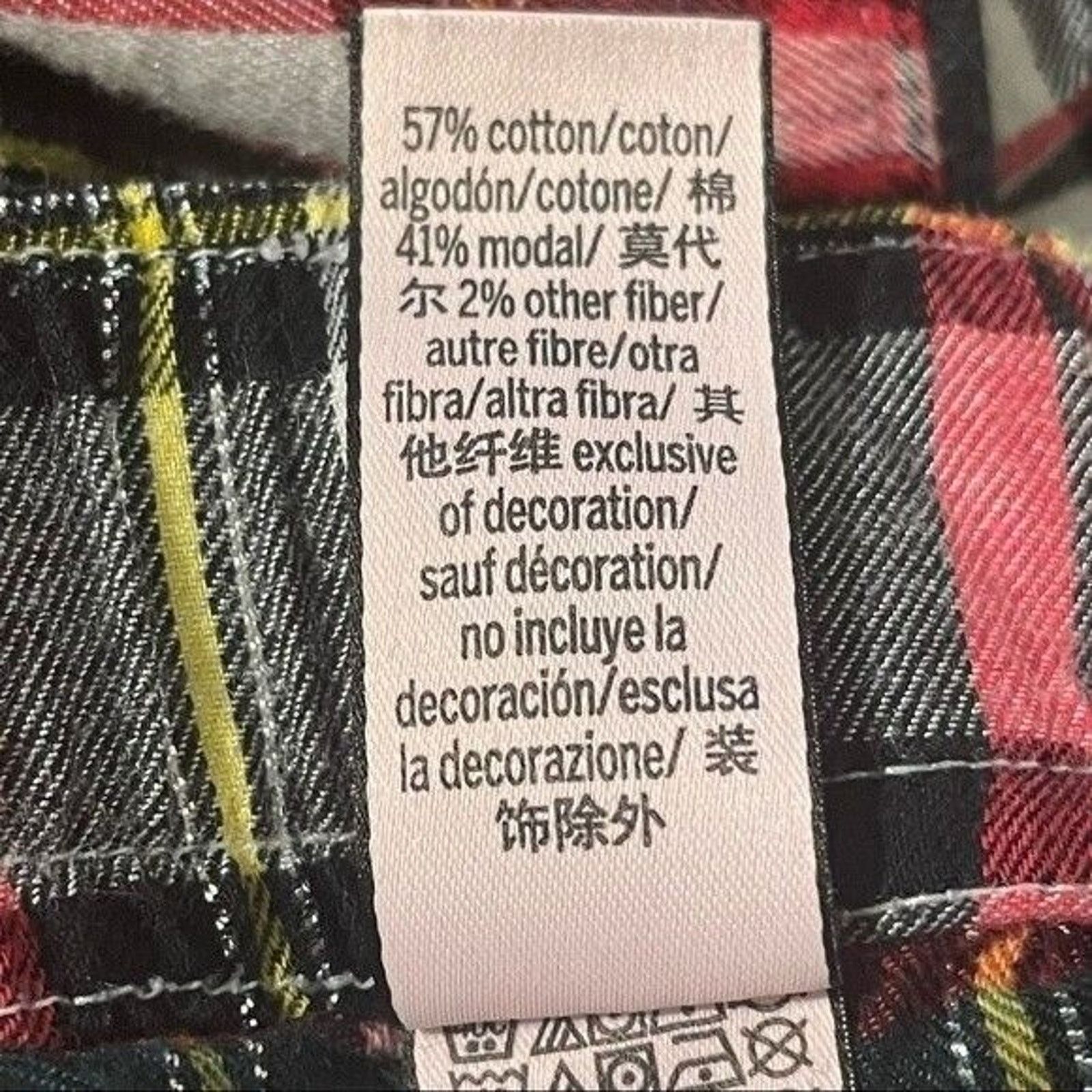Victoria's Secret Victoria’s Secret Pajama Pants Plaid Black Red White Small Size ONE SIZE - 6 Thumbnail