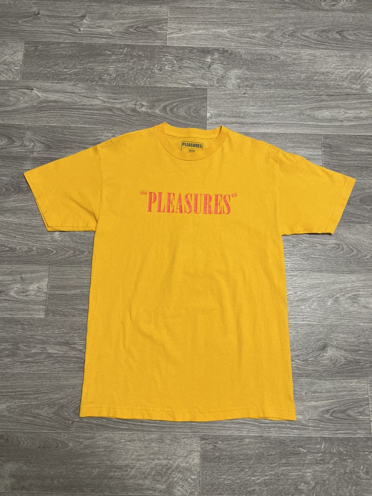 Pleasures Pleasures Now Mark Of The Beast Red Logo Tee 666 Yellow M Size US M / EU 48-50 / 2 - 1 Thumbnail