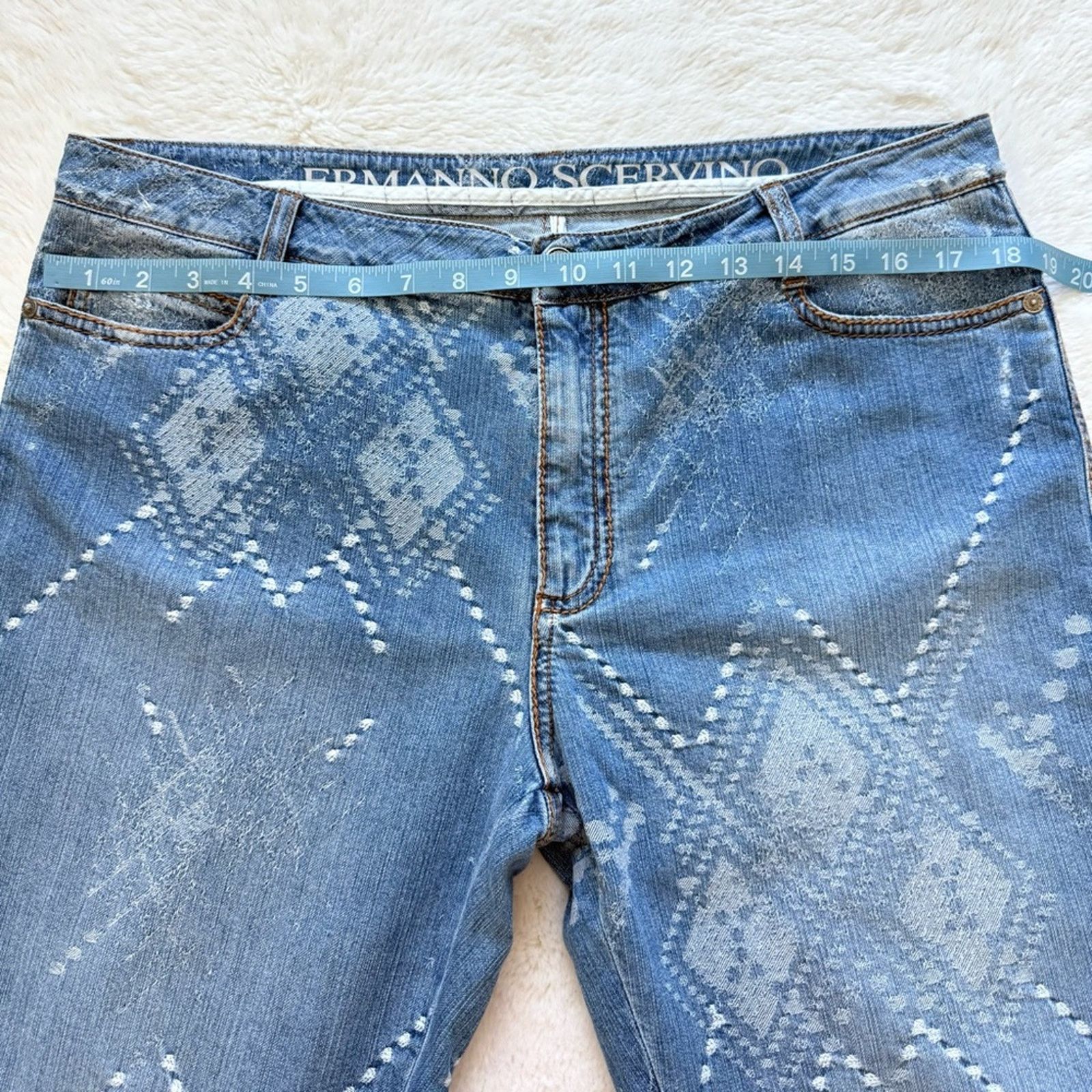 Ermanno Scervino Ermanno Scervino women crop jeans pants size 48 IT or 12 US Size 34" / US 12 / IT 48 - 6 Thumbnail