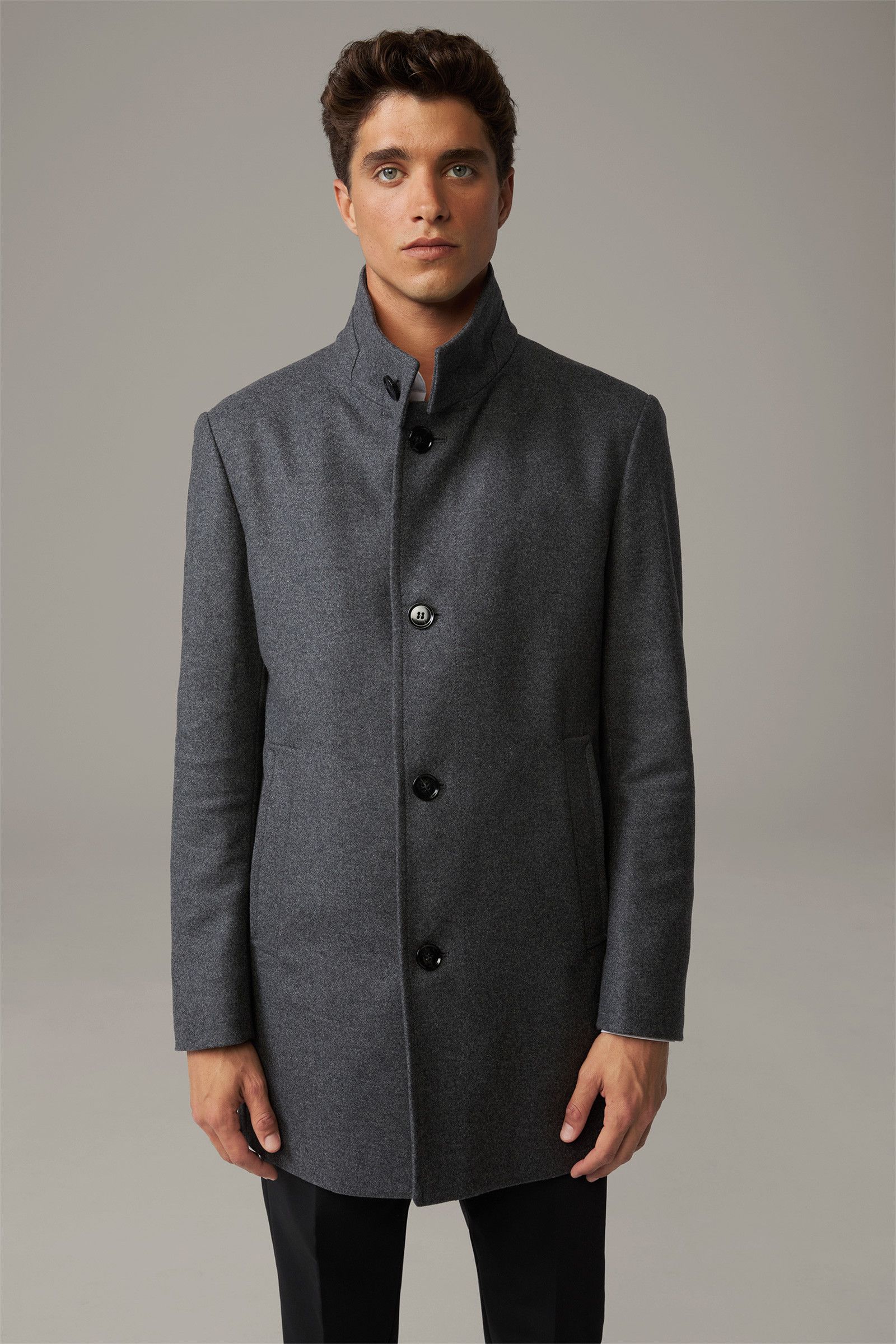 Strellson Strellson Finchley 2.0 Gray Coat Size 56 XL Wool Cashmere Size US XL / EU 56 / 4 - 3 Thumbnail