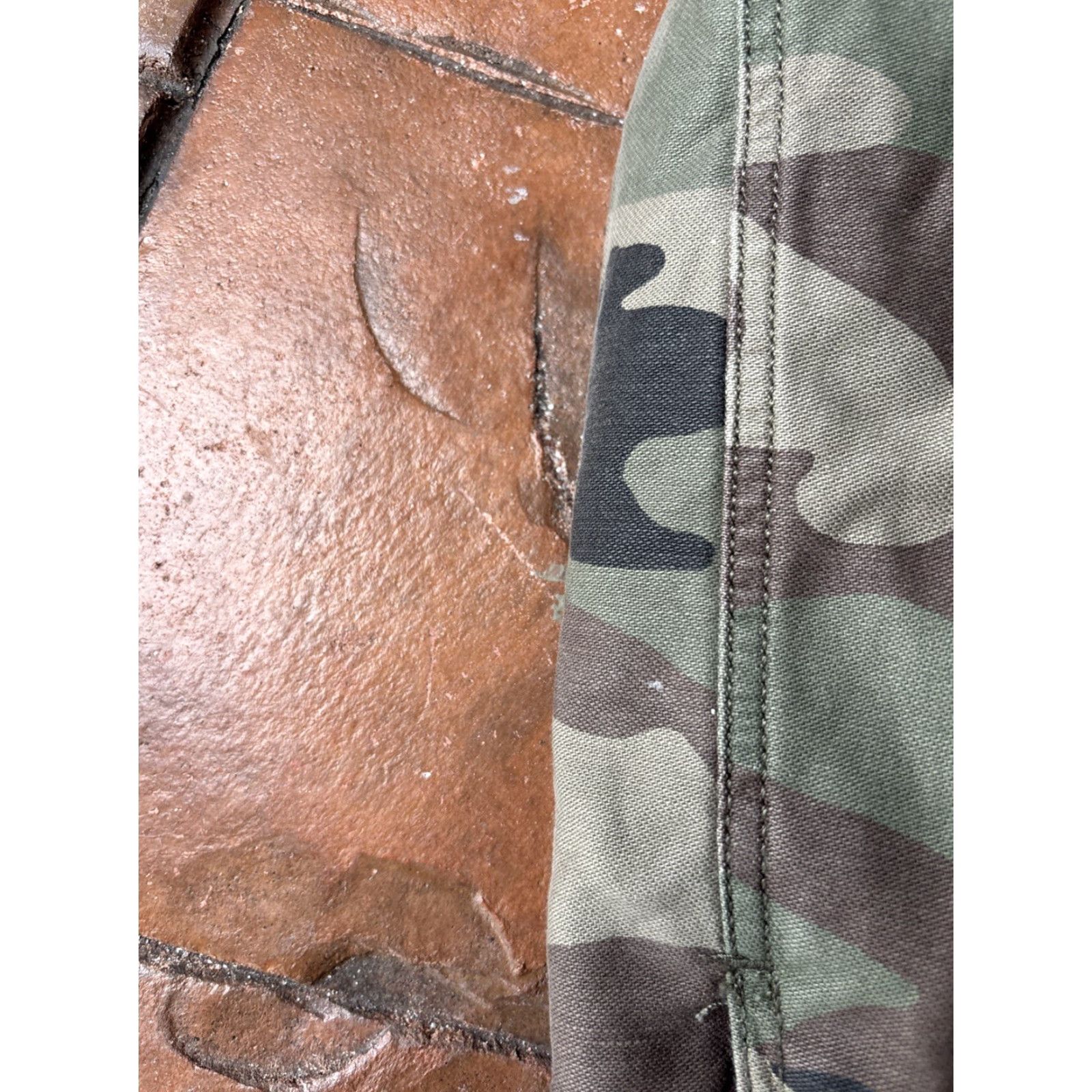 Abercrombie & Fitch VINTAGE Abercrombie & Fitch Military Jacket Camouflage Hooded Short Zip Womens Small Green 1990s Flight 2.2 Size S / US 4 / IT 40 - 4 Thumbnail