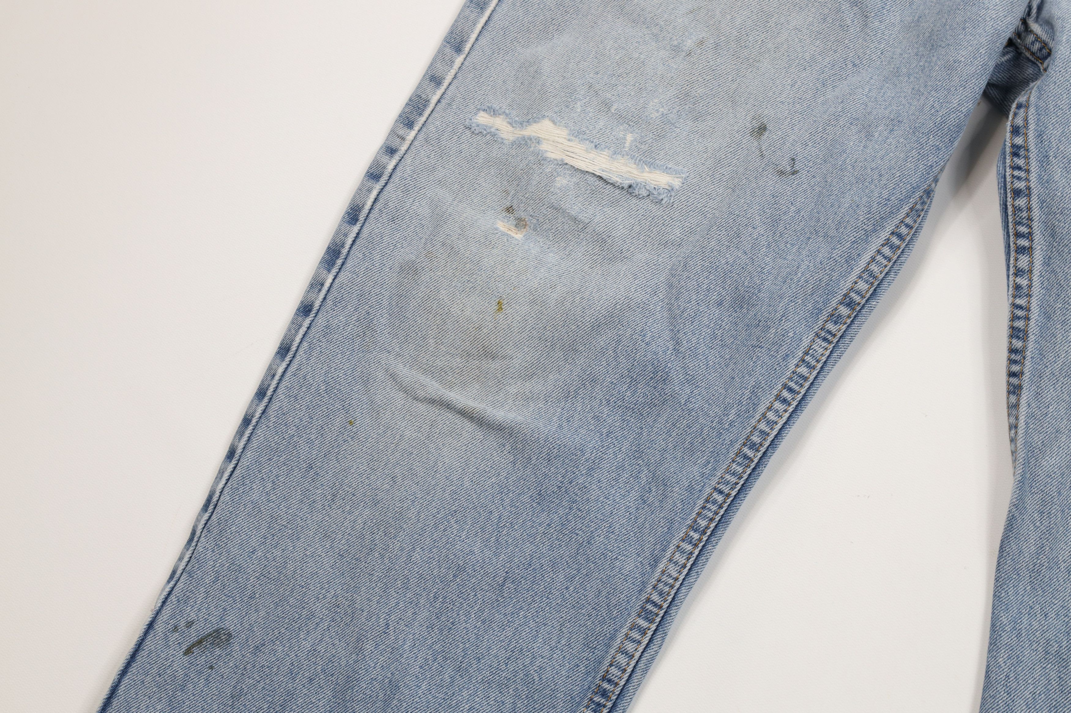 Levi's Vintage Y2K 2001 Levis 505 Regular Straight Leg Jeans Blue Size US 38 / EU 54 - 6 Thumbnail
