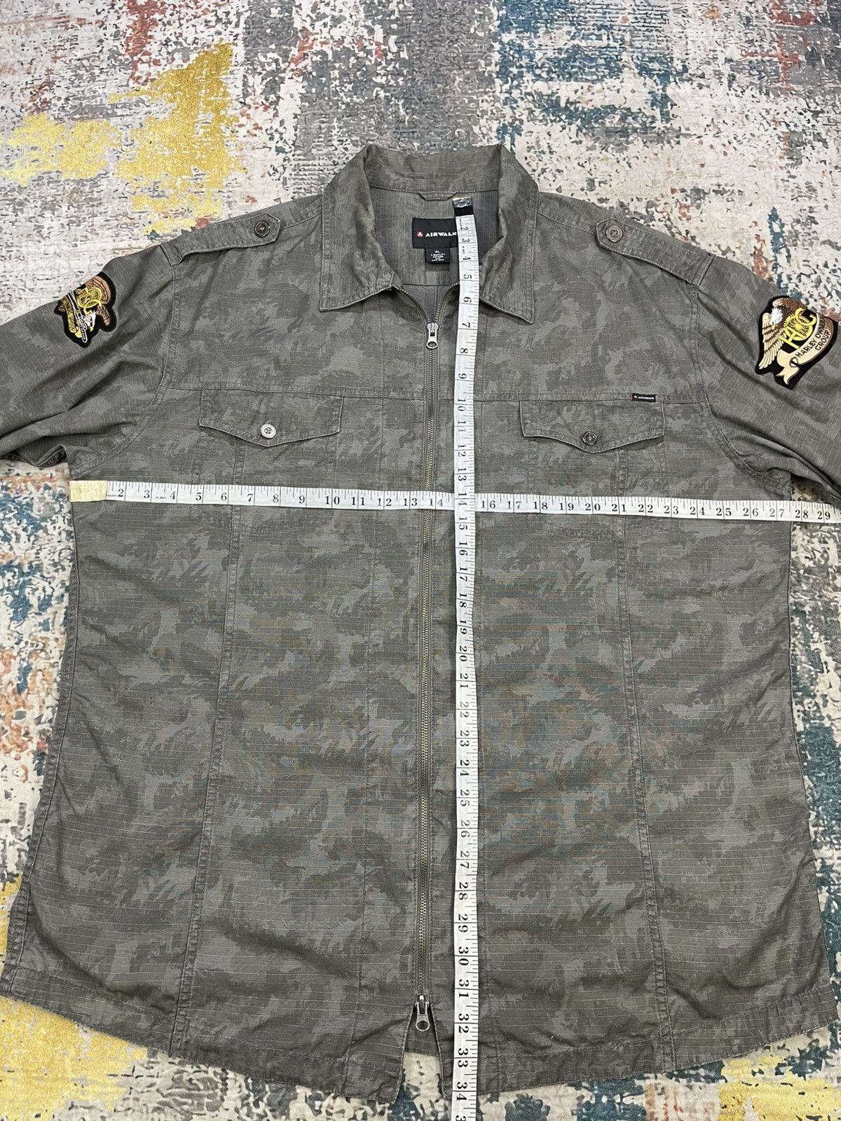 Airwalk Airwalk Ripstop Camouflage Zip Up Overshirt Jacket Size US XXL / EU 58 / 5 - 10 Thumbnail
