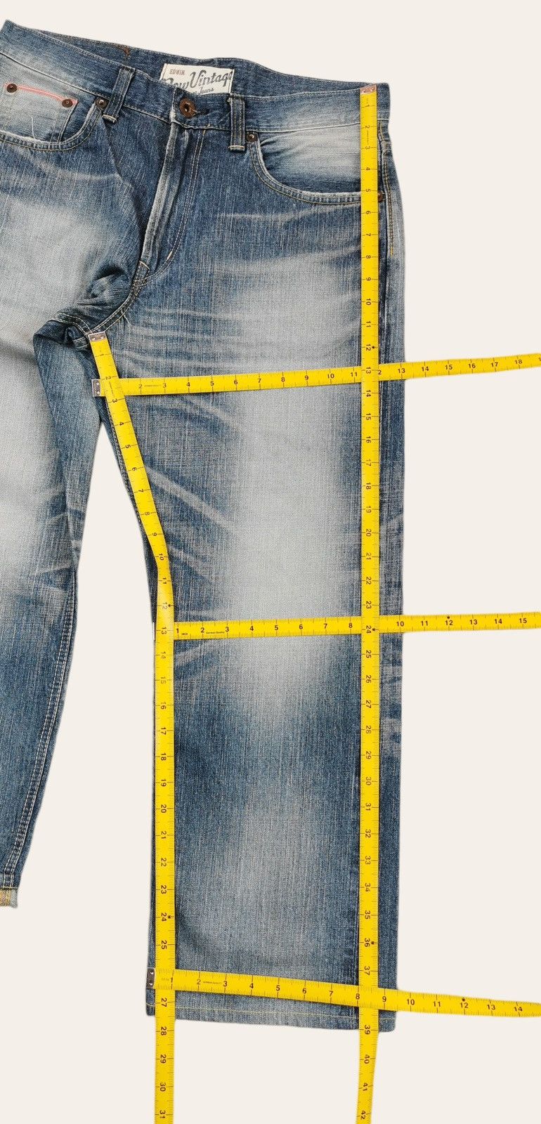 Edwin Vintage New Edwin 505v Selvedge Baggy Jeans Size US 35 - 11 Thumbnail