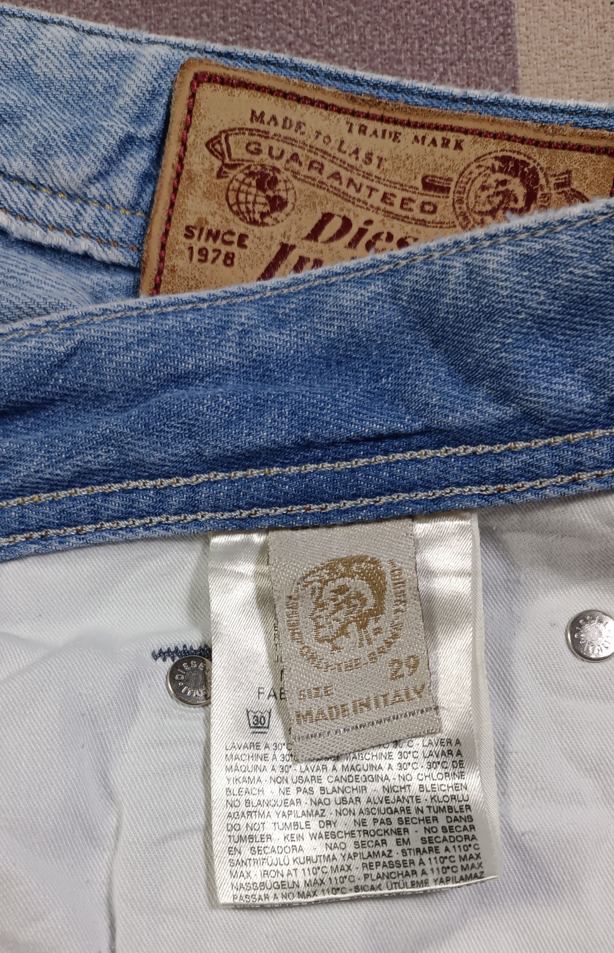 Diesel 🔥 Distressed Denim Diesel LARKEE straight cut Size US 32 / EU 48 - 18 Thumbnail