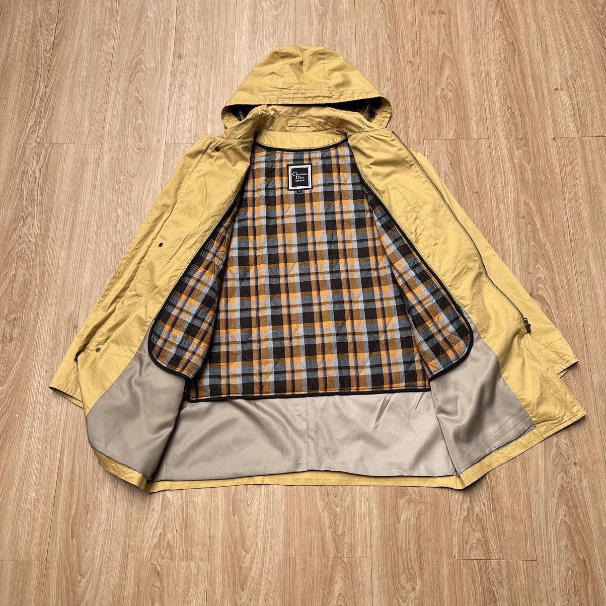 Christian Dior Monsieur × Vintage Vintage Christian Dior Monsieur Parka Jacket Yellow Sun Size US L / EU 52-54 / 3 - 3 Thumbnail