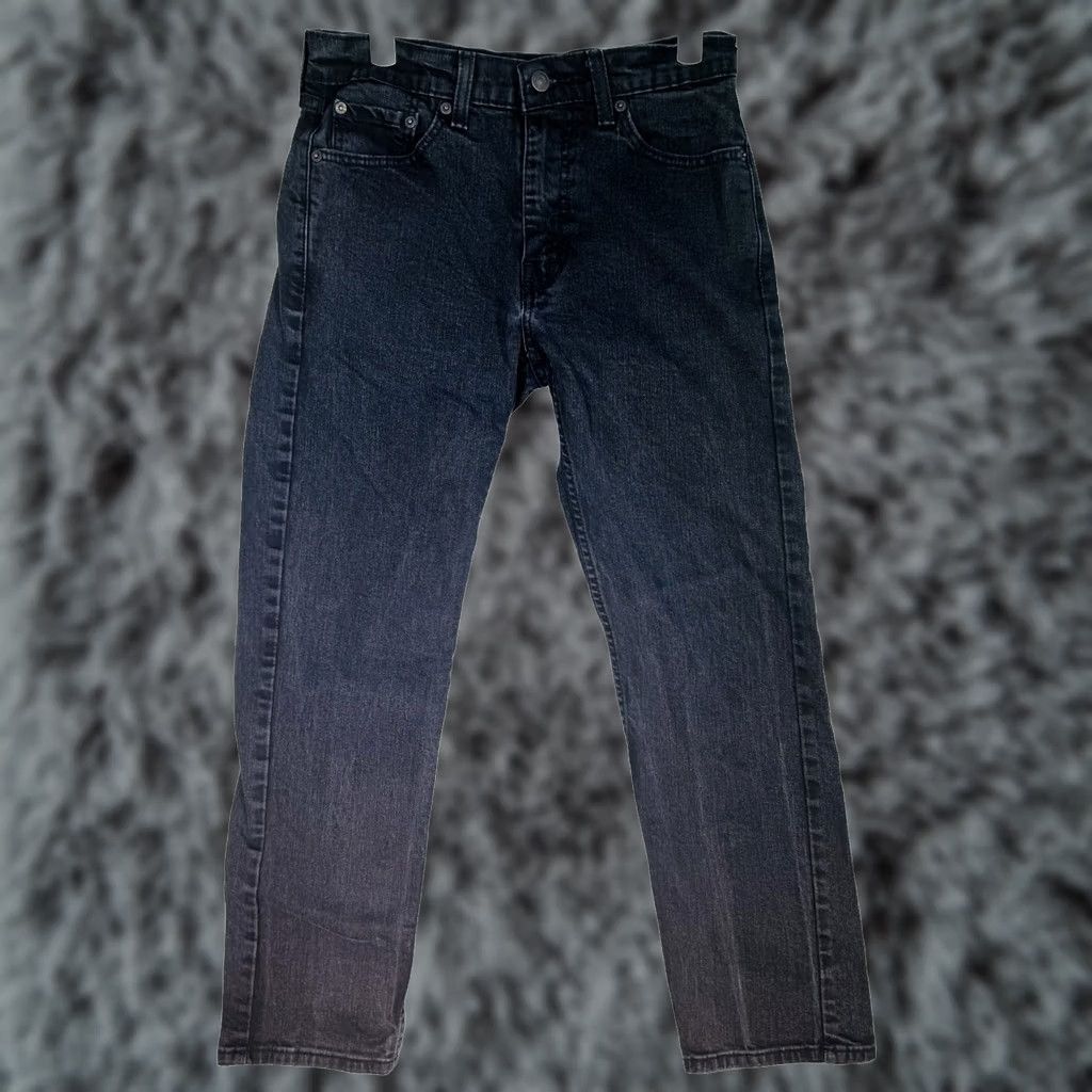 Levi's Levi's Jeans Slim Tapered 30x30 Charcoal Wash Black Denim Mid Rise 5-Pocket USA Logo Mens Size US 30 / EU 46 - 1 Thumbnail