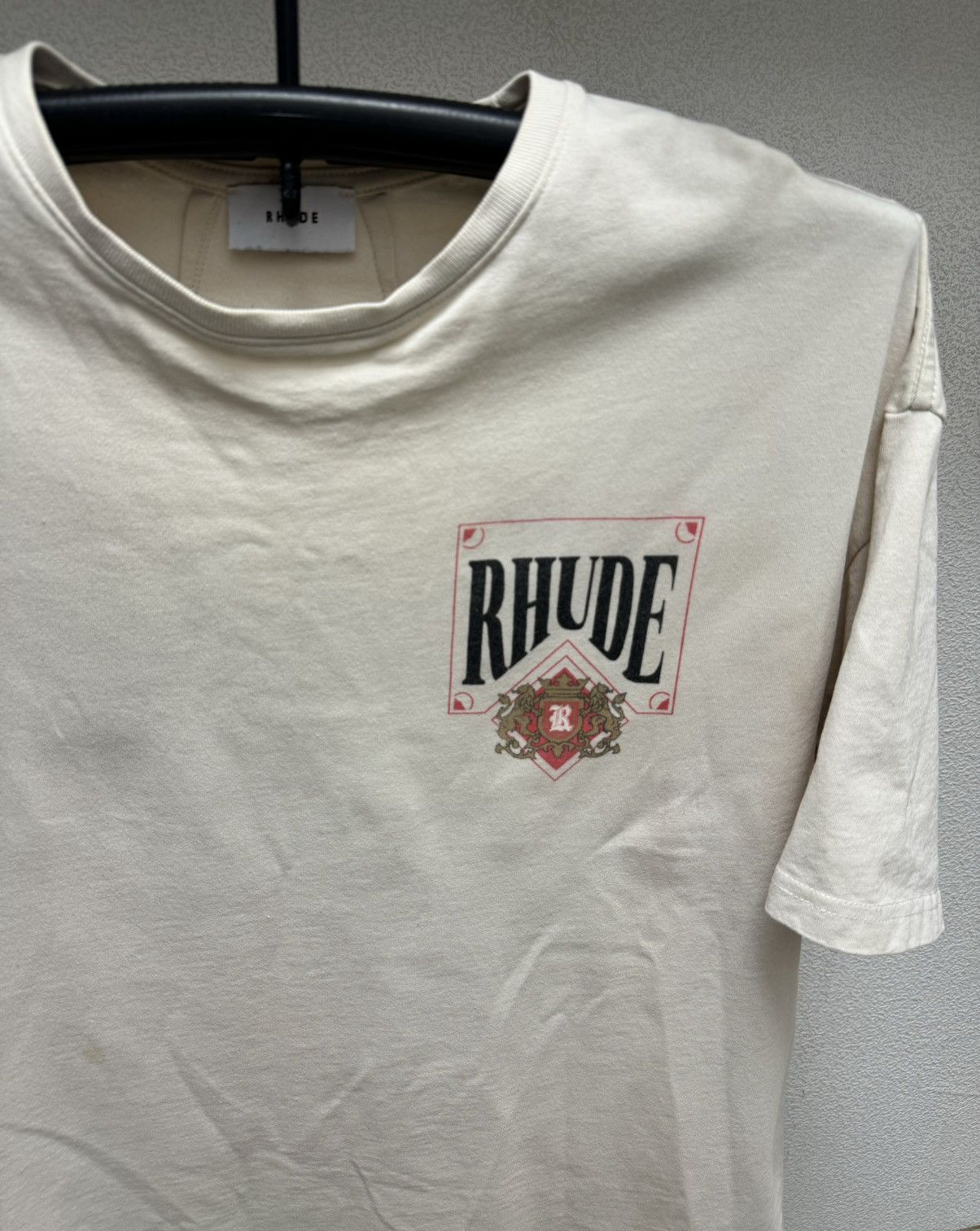 Rhude Rhude big logo t-shirt Xl sz made in usa MADEINUSA Size US XL / EU 56 / 4 - 4 Thumbnail