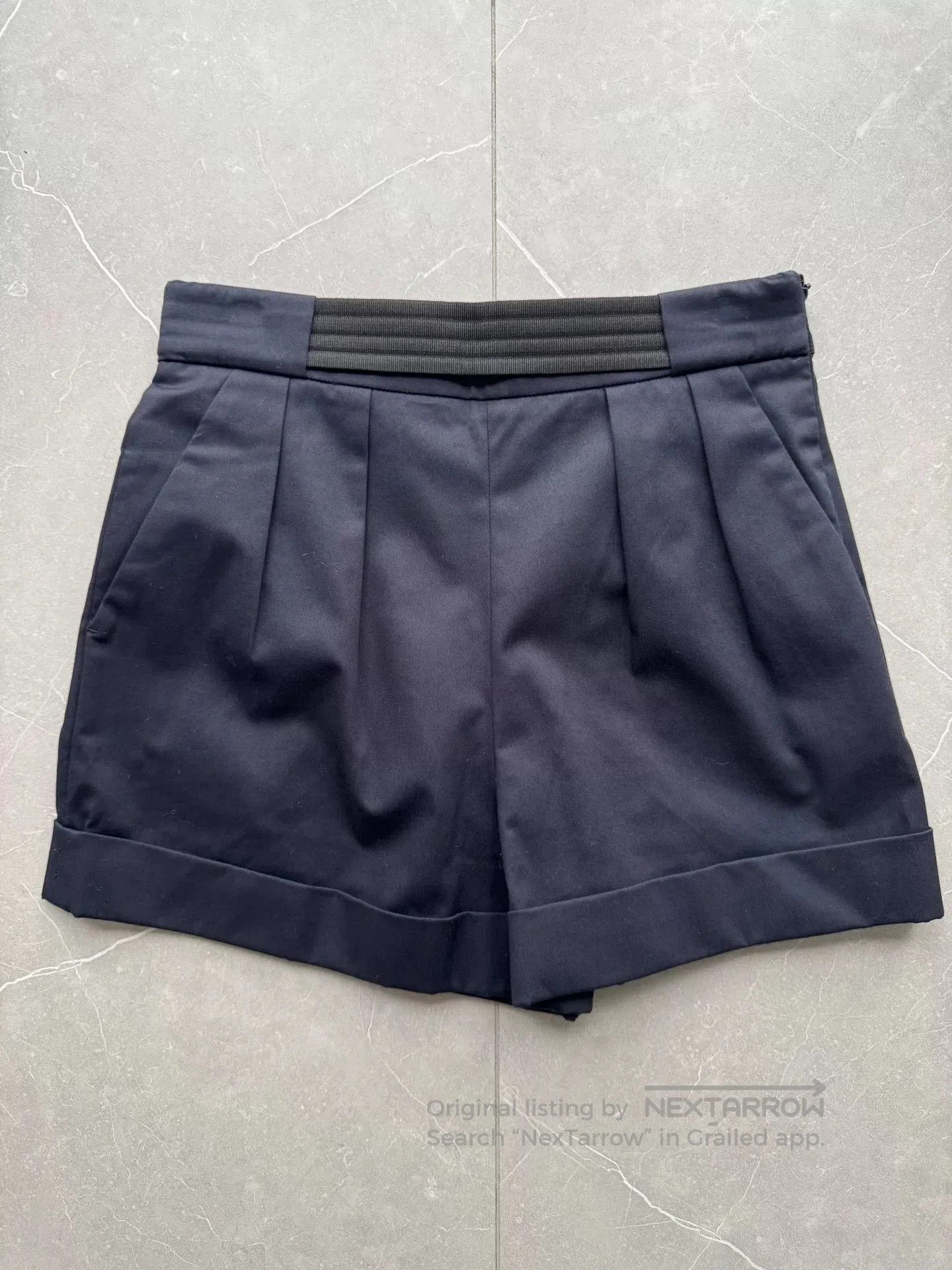 Balenciaga Balenciaga Dark Blue Tailored Shorts. Size 35" - 1 Thumbnail