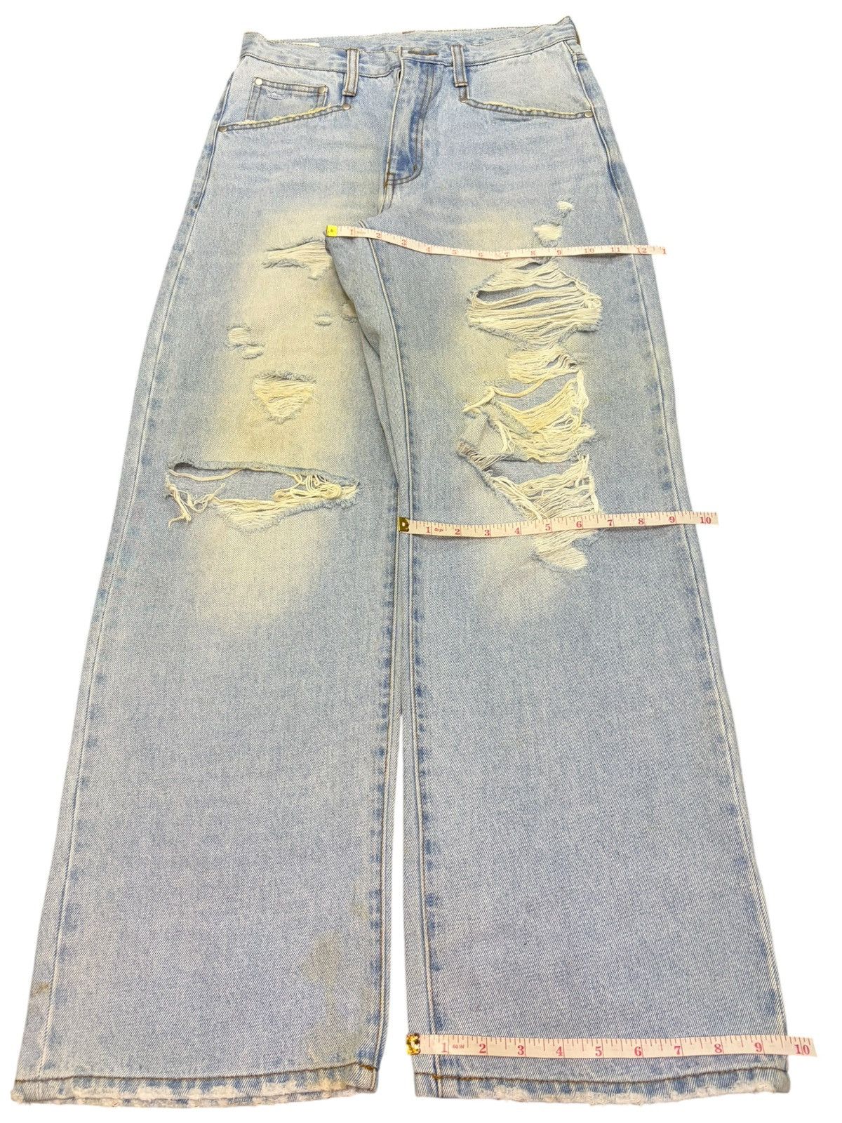 Fubu Vintage Japanese Brand Faded Wash Distress Baggy Jeans Size US 28 / EU 44 - 8 Thumbnail