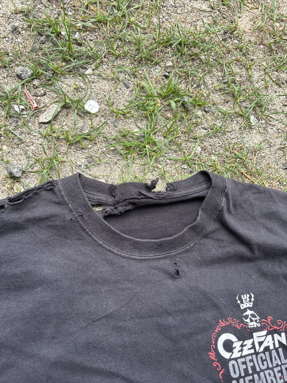 Band Tees Vintage Distressed Ozzy Osbourne Tshirt Size US L / EU 52-54 / 3 - 6 Thumbnail