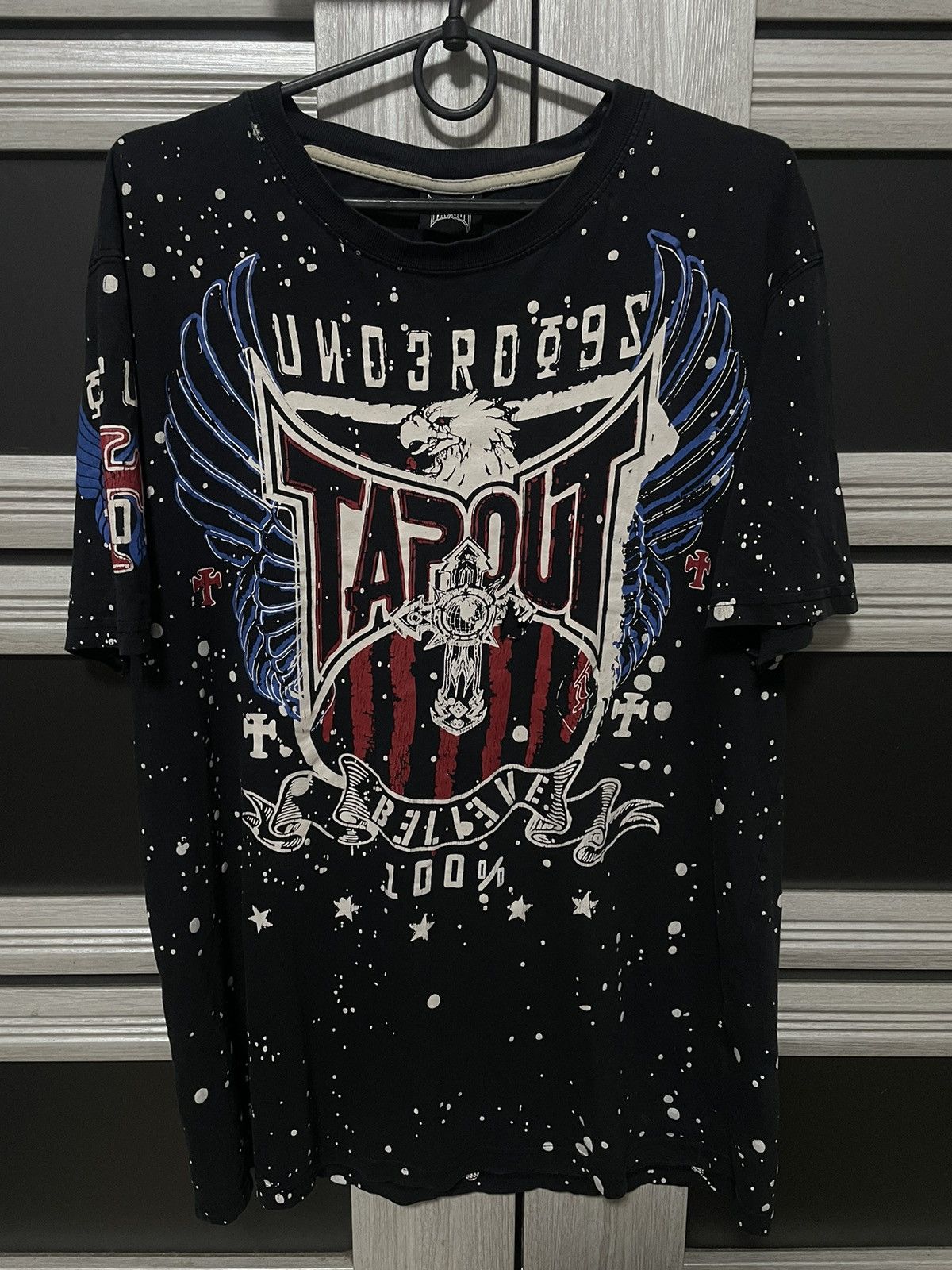 Tapout × Vintage Distressed Tapout Underdogs Tee All Over Print Y2K T Shirt Size US M / EU 48-50 / 2 - 3 Thumbnail
