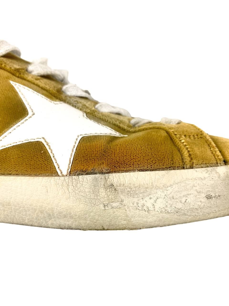 Golden Goose Gold velour sneakers size 39 Italy 🇮🇹
