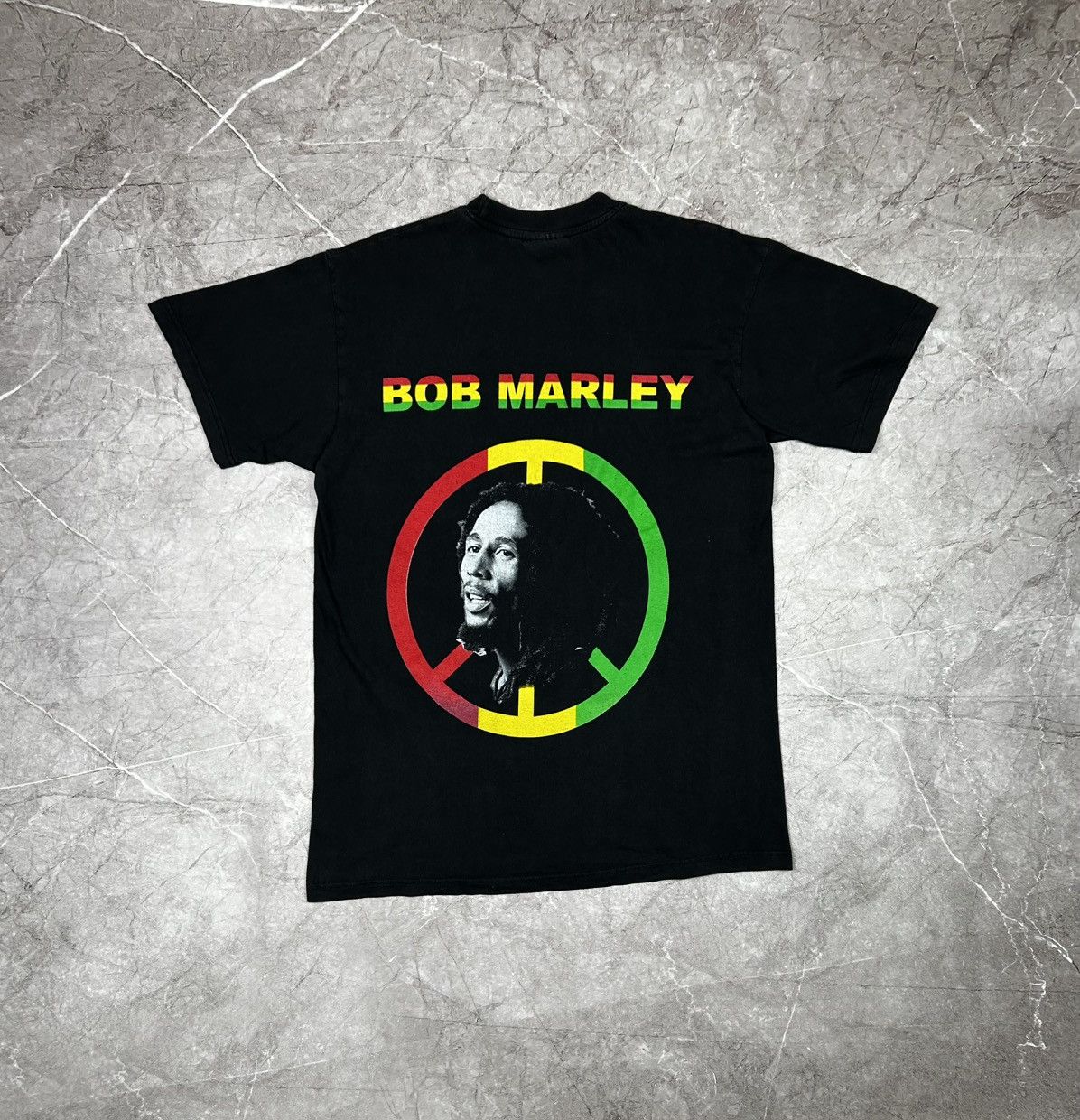 Band Tees Vintage 90s Bob Marley The Legend Jamaica Rap Black T-shirt Size US XL / EU 56 / 4 - 3 Thumbnail