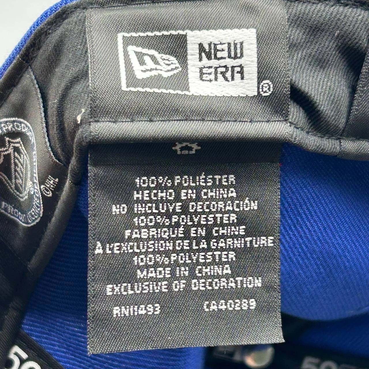 New Era New York Rangers Hat Men 7 1/4 Blue NHL Fitted Cap Hatclub Size ONE SIZE - 3 Thumbnail