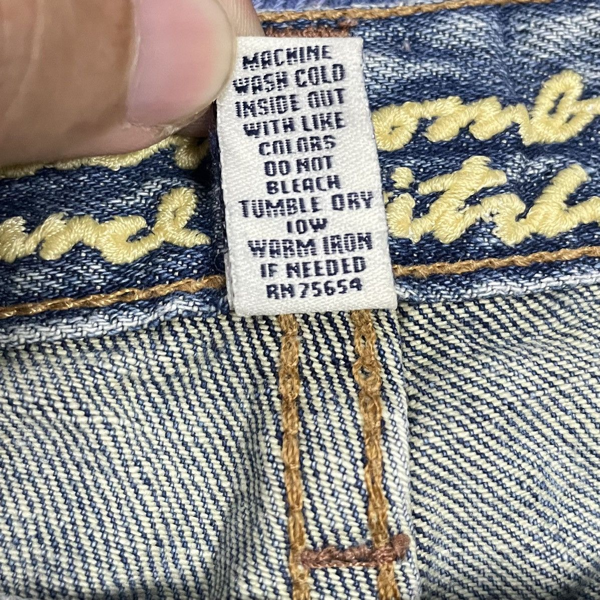 Abercrombie & Fitch Y2k flare abercrombie & fitch Punk Distressed Jeans Size 29" - 10 Thumbnail