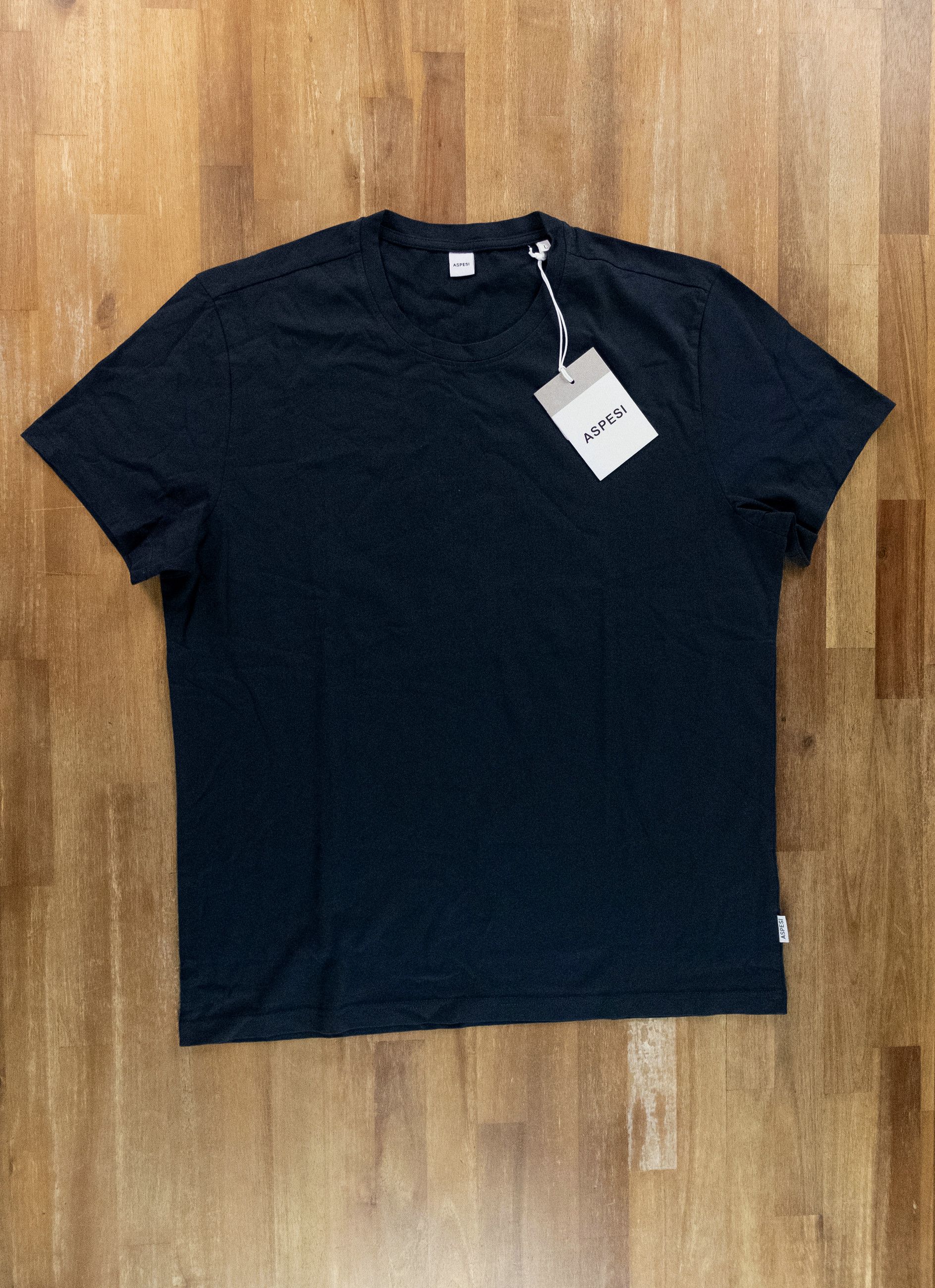 Aspesi ASPESI Hai Sempre solid navy blue t-shirt Large Size US L / EU 52-54 / 3 - 1 Thumbnail