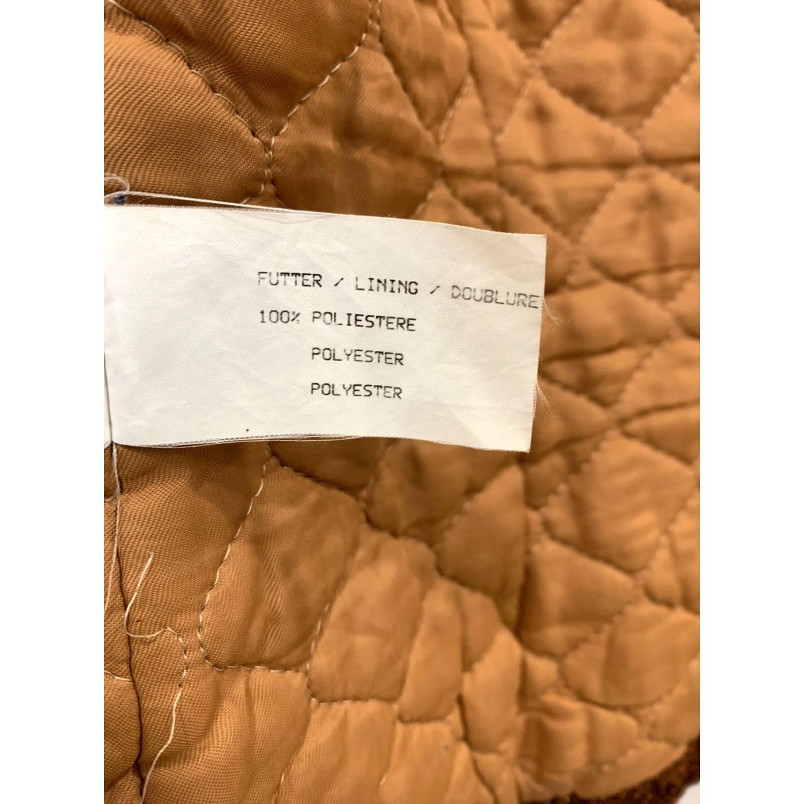 Fiorucci VINTAGE Fiorucci Jacket Women Medium Brown Bouclé Faux Fur Collar Italy Cherub Logo 90s 00s Size M / US 6-8 / IT 42-44 - 4 Thumbnail