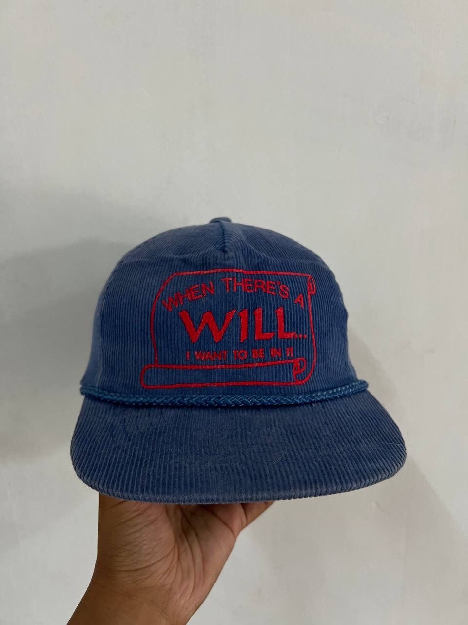 Vintage Vintage When There’s A will Corduroi Hat Size ONE SIZE - 2 Thumbnail