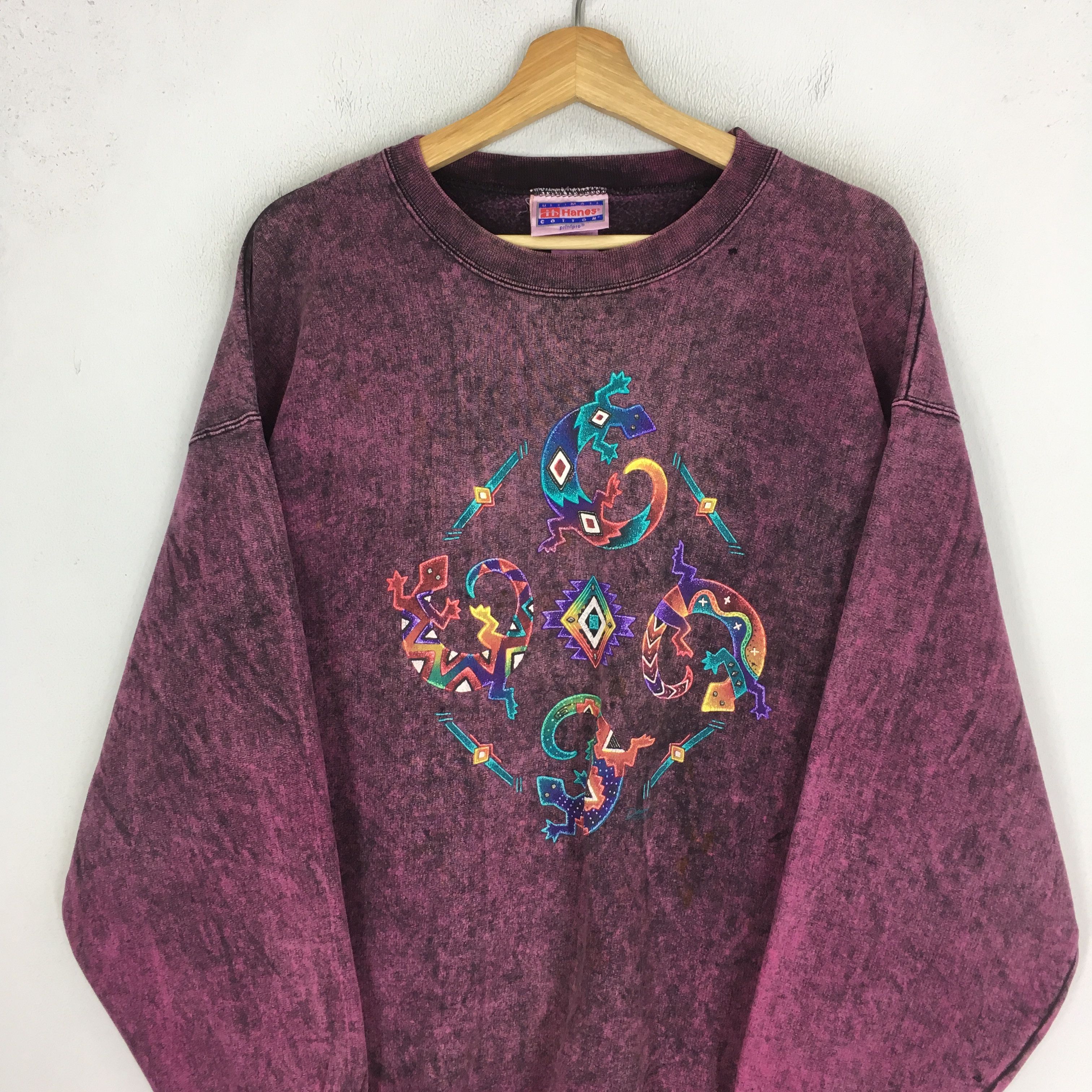 Vintage vintage tie die sweatshirt - 243 Size US L / EU 52-54 / 3 - 7 Thumbnail