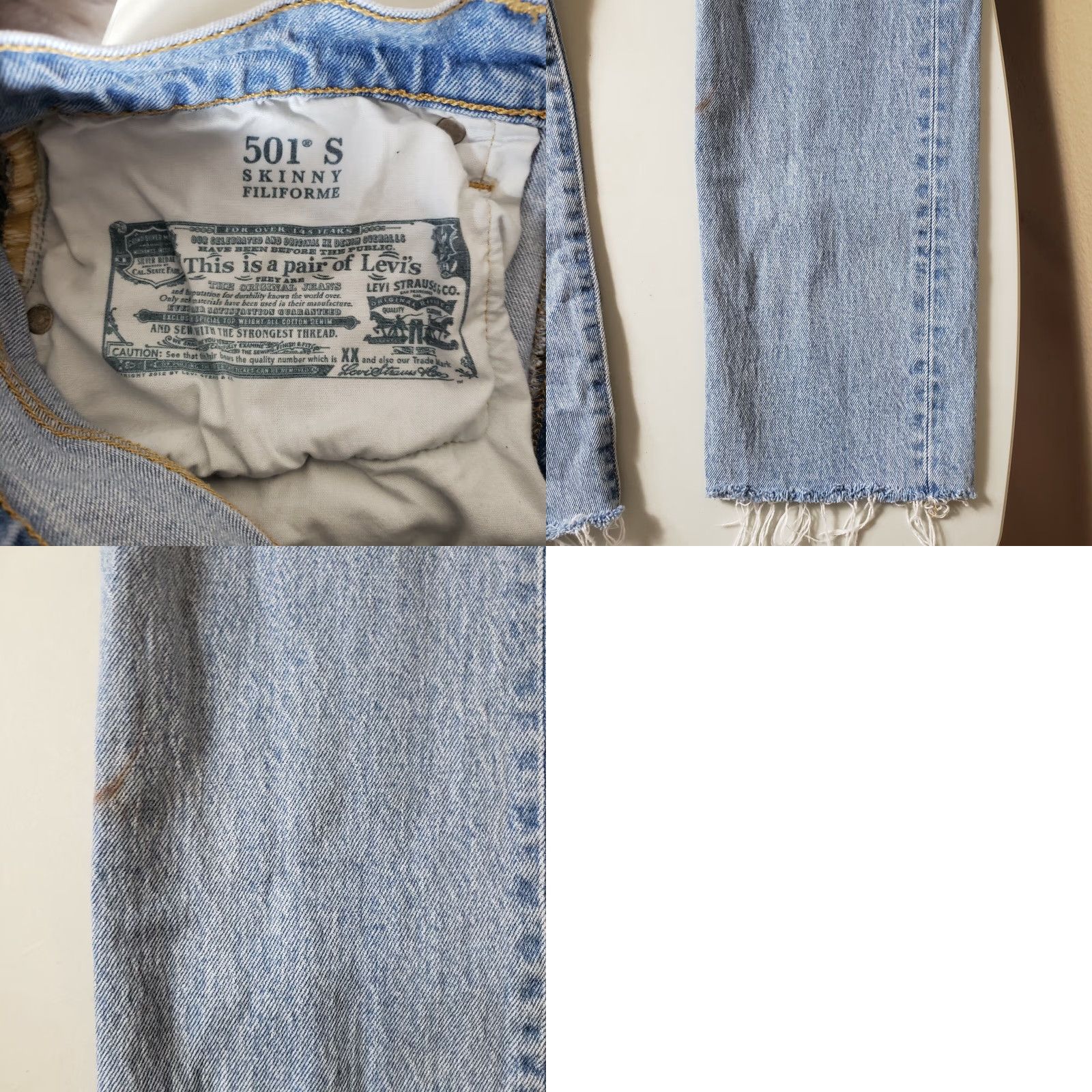 Levi's **Levi's 501 Women's Light Wash Skinny Jeans - Size 31** User: Levi's 501 Women's Light Wash Skinny Jeans - Size 31 Size 24" / US 00 / IT 34 - 8 Thumbnail